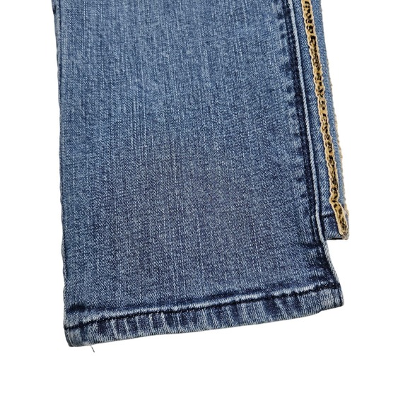 Democracy Women's "Flex"-ellent Ankle Jeans with Leopard Pinstripe Size 8 - Picture 6 of 12